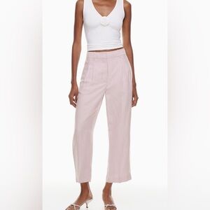 Aritzia The Effortless Pant™ Cropped - CruiseLinen™ Cloudy Lilac Size 10